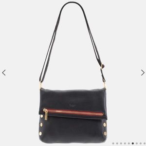 Hammitt VIP Med Zippered Leather Crossbody Clutch